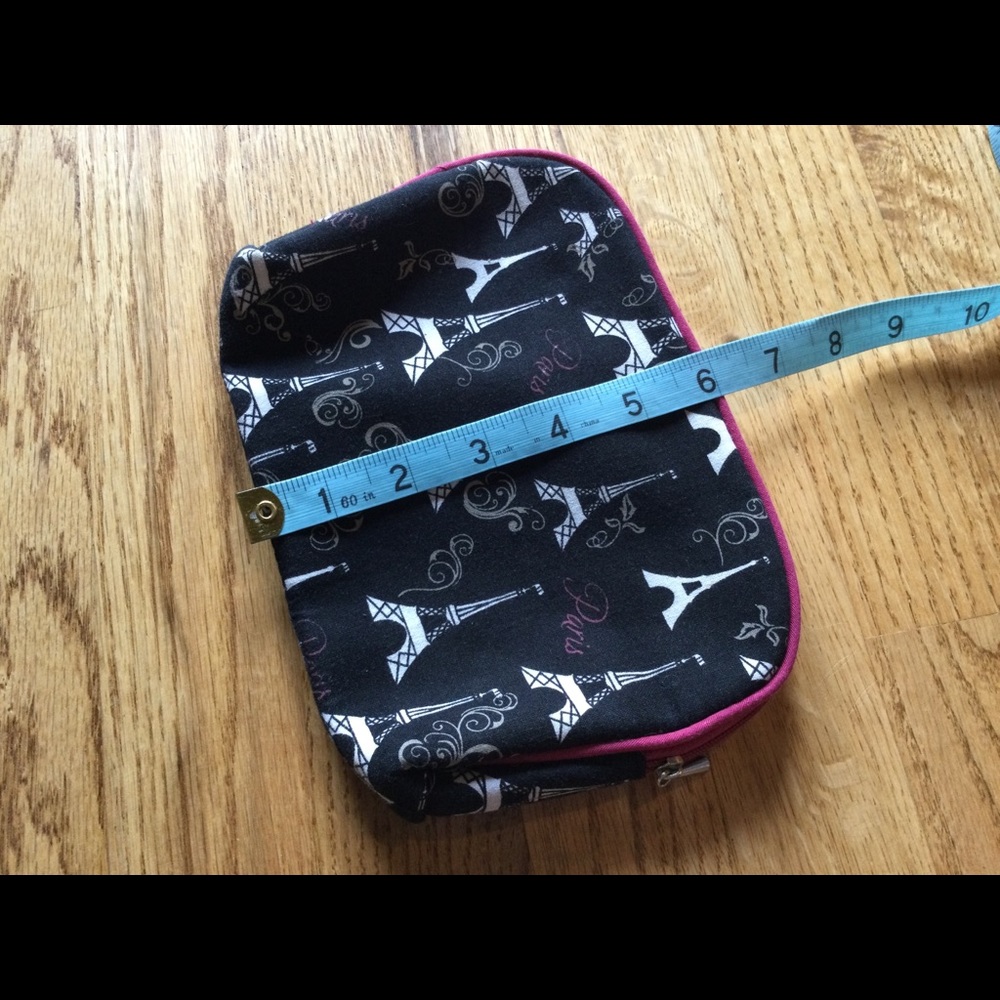 🇫🇷3xHP!🇫🇷 Paris Zippered Makeup Cosmetics Bag - Picture 7 of 8